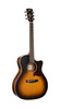 Cort GA1EOPSB Grand Regal Series GA1E Acoustic-Electric Guitar - Open Pore Sunburst (GA1EOPSB-U) | Musician Madness