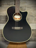 Cort GA4BTSG Essence Series ES-GA4 Auditorium Acoustic Electric Guitar - Black Top Semi Gloss (GA4BTSG-U) | Musician Madness