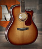 Cort GOLDA8LB Gold Series A8 Grand Auditorium Acoustic Electric Cutaway Guitar w/ Soft Case - Light Burst (GOLDA8LB-U)