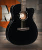 Cort L60CEBK Luce Series L60 Orchestra Cutaway Acoustic Electric Guitar - Gloss Black (L60CEBK-U)