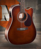 Cort MR500EBR MR Series Dreadnought Acoustic Electric Cutaway Guitar - Brown Burst (MR500EBR-A-U)