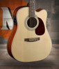 Cort MR500EOP MR Series Dreadnought Acoustic Electric Cutaway Guitar - Open Pore (MR500EOP-A-U)
