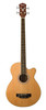 Washburn AB5 Cutaway Acoustic Electric Bass Guitar w/ Gig Bag - Natural (AB5K-A-U)