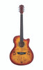 Washburn DFBACEA Deep Forest Burl Grand Auditorium Acoustic Electric Guitar - Amber Fade (DFBACEA-U)