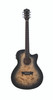 Washburn DFBACEB Deep Forest Burl Grand Auditorium Acoustic Electric Guitar - Black Fade (DFBACEB-U)