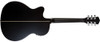 Washburn DFEACE-A Deep Forest Grand Auditorium Cutaway Acoustic Electric Guitar - Striped Ebony (DFEACE-A-U)