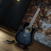 Washburn WA90CETBBPACK Learn & Play Pack Acoustic Electric Guitar Bundle - Transparent Black Burst (WA90CETBBPACK-U) | Musician Madness