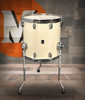 British Drum Co. ENG-14-14-FT-SEW Enigma Series Floor Tom Satin Olde English White 14" x 14" (ENG-14-14-FT-SEW-U)