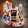Fender Tom DeLonge Sticker Starcaster Electric Guitar - Satin Shell Pink | Musician Madness