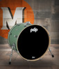 PDP Concept Series Maple Bass Drum 18x22 - Satin Seafoam Finish Ply w/Chrome Hardware (PDCM1822KKSF)
