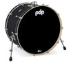 PDP Concept Series Maple Bass Drum 14x24 - Satin Black Finish Ply w/Chrome Hardware(PDCM1424KKBK) | Musician Madness
