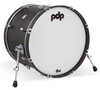 PDP Concept Classic 16x22 Ebony Stain Kick Drum with Ebony Stain Hoops (PDCC1622KKEE) | Musician Madness