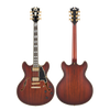 D'Angelico Deluxe DC - Satin Brown Burst (DADDCSBBGS)