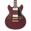 D'Angelico Deluxe Mini DC - Satin Trans Wine (DADMINIDCSTWGS) | Musician Madness