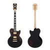 D'Angelico Deluxe Atlantic - Solid Black (DADATLSBK2GS) | Musician Madness
