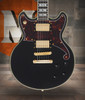 D'Angelico Deluxe Brighton - Solid Black (DADBRISBK2GS)
