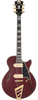 D'Angelico Deluxe Brighton Baritone - Satin Trans Wine (DADBSSSTWGS) | Musician Madness