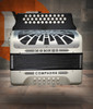 Hohner Compadre FBbEb White w/ Hard Case - Silver Grille (COFW-N)