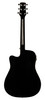 Jasmine JD39CE-BLK Dreadnought Acoustic Electric Guitar - Black Finish (JD39CE-BLK-U)