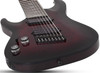 Schecter Omen Elite-8 MS LH - Black Cherry Burst (2469)