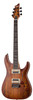 Schecter C-1 Exotic Spalted Maple Electric Guitar - Satin Natural Vintage Burst (3338) | Musician Madness