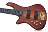 Schecter Stiletto Studio-5 Left Hand Bass Guitar - Honey Satin (2780) | Musician Madness