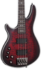 Schecter Hellraiser Extreme-4 LH - Crimson Red Burst Satin (1912) | Musician Madness
