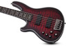 Schecter Hellraiser Extreme-5 LH - Crimson Red Burst Satin (1921) | Musician Madness