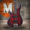 Schecter Hellraiser Extreme-5 LH - Crimson Red Burst Satin (1921) | Musician Madness