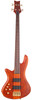 Schecter Stiletto Studio-4 FL Left hand Bass Guitar - Honey Satin (2765) | Musician Madness