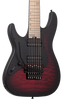 Schecter Miles Dimitri Baker-7 FR LH -  Crimson Red Burst Satin (2138) | Musician Madness
