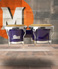 Toca Custom Deluxe Bongos Transparent Purple (4600-PW)