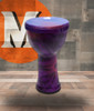 Toca Freestyle Lightweight Djembe 9" Woodstock Purple w/Hand-Painted Head (SFDL-9WP)