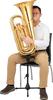 Hercules Tuba Performer Stand (DS553B)