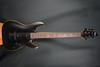 Schecter Demon-6 Electric Guitar - Aged Black Satin (B-Stock) featuring active pickups, arched top body, sleek satin finish, and smooth neck for fast modern playability