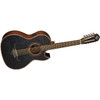 Oscar Schmidt 10 String OH32SE Acoustic-Electric Bajo Quinto w/ Deluxe Gig Bag Trans - Quilt Black (OH32SEQTB-O)