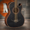 Oscar Schmidt 10 String OH32SE Acoustic-Electric Bajo Quinto w/ Deluxe Gig Bag Trans - Quilt Black (OH32SEQTB-O)