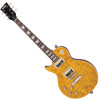Vintage V100AFD Reissued Electric Guitar Left Hand - Flamed Amber (LV100AFD)