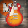 Vintage V100 Reissued Electric Guitar Left Hand - Cherry Sunburst (LV100CS) | Musician Madness