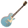 Vintage V100M Mini Double Coil ReIssued Electric Guitar ~ Gun Hill Blue (V100MGHB) | Musician Madness