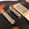 Vintage V100 ICON Electric Guitar ~ Distressed Black Over Sunburst (V100MRBK) | Musician Madness