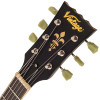 Vintage V100 ICON Electric Guitar ~ Distressed Black Over Sunburst (V100MRBK) | Musician Madness
