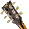 Vintage V100 ICON Electric Guitar ~ Distressed Black Over Sunburst (V100MRBK) | Musician Madness