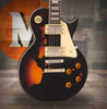 Vintage V100 ICON Electric Guitar ~ Distressed Black Over Sunburst (V100MRBK) | Musician Madness