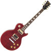 Vintage V100T ReIssued Electric Guitar ~ Flamed Trans Wine Red (V100TWR) | Musician Madness