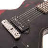Vintage V120 ICON Electric Guitar ~ Distressed Black Over Cherry Red (V120MRBK) | Musician Madness