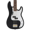 Vintage V4 ReIssued Bass Guitar - Rocker Black / Mirror Scratchplate (V4BKL) | Musician Madness
