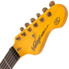 Vintage V6H ICON HSS Electric Guitar - Ultra-Gloss Distressed Laguna Blue (V6HMRLB) | Musician Madness