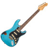 Vintage V6 ICON Electric Guitar - Distressed Gun Hill Blue Over Sunburst (V6MRGHB) | Musician Madness