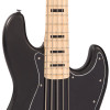 Vintage VJ75 ReIssued Maple Fingerboard Bass Guitar  5-String - Black (VJ75MBK)
